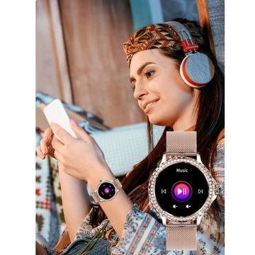 SMARTWATCH DAMSKI ZEGAREK NTN NX1 GOLD MENU PL