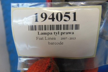 FIAT LINEA I SVĚTLO ZADNÍ PRAVÁ 51753752