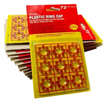 KAPISZONY DO PISTOLETU SPŁONKA NABOJE 72 SZT