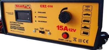 Polska Ładowarka automatyczna 12V 15A GEL AGM CACA