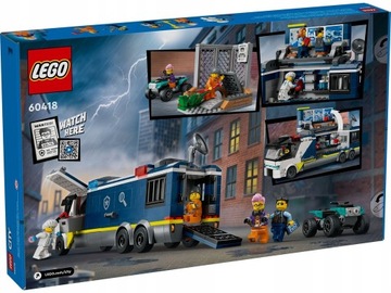 LEGO CITY (60418) ПОЛИЦЕЙСКИЙ ГРУЗОВИК С КРИМИНАЛЬНОЙ ЛАБОРАТОРИЕЙ