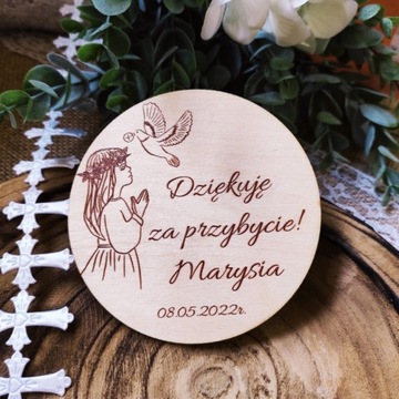 Магнит благодарственный подарок ПРИЧАСТЬЕ с принтом 10 шт.