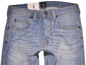 LEE spodnie BLUE jeans LOW slim POWELL _ W28 L34