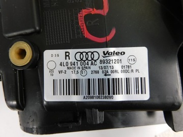 AUDI Q7 4L FACELIFT SVĚTLO PRAVÁ LEVÝ XENON LED VÝZTUHA