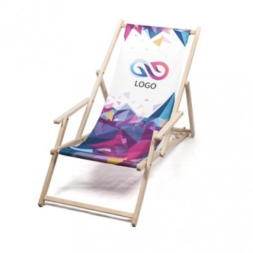 LEŻAKI Z NADRUKIEM LOGO TANIO 5 SZT