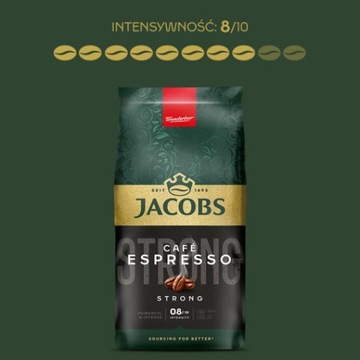 Kawa ziarnista Jacobs Krönung Espresso 1kg + filiżanka ryflowana
