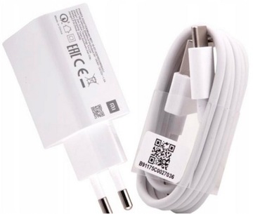 ŁADOWARKA XIAOMI FAST CHARGE 3.0 + KABEL TYPU C