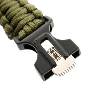 Браслет выживания M-Tac Paracord Firestarter Свисток Компас Olive M