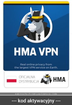 avast HMA! Pro VPN HideMyAss! 5 stanowisk / 3 lata