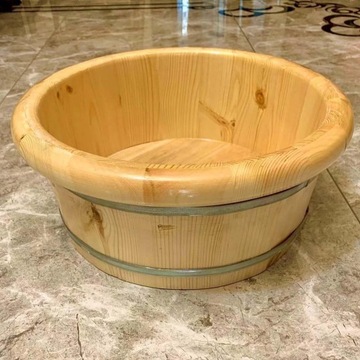 Деревянная ванночка для педикюра для ног. Универсальная чаша для мытья ног.