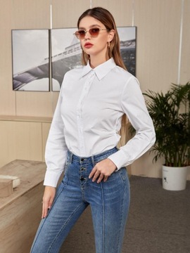 TC22201 *SHEIN БЕЛАЯ ЖЕНСКАЯ РУБАШКА 44