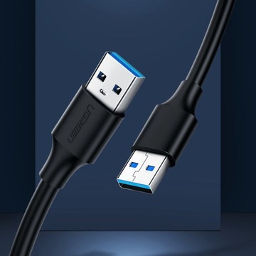 Кабель Ugreen USB 2.0 (штекер) - USB 2.0 (штекер) 2 м черный (US128 10)
