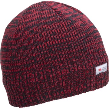 CZAPKA Z OCIEPLINĄ CZERWONA MELANGE LAHTI L102190S