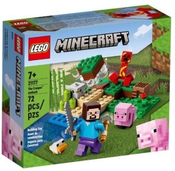 KLOCKI LEGO MINECRAFT 21177 ZASADZKA CREEPERA