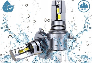 ŻARÓWKA H4 LED 12V HOMOLOGACJA DO MOTOCYKLA CANBUS LEDOWA BIAŁA +400% JASNA