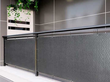 OSŁONA MATA NA BALKON BALKONOWA 1,0x5M wz.RATTAN MOCNA PRODUKT POLSKI