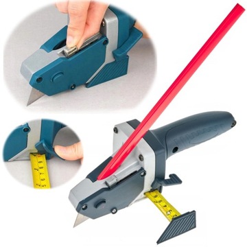 NÓŻ DO CIĘCIA PŁYT GIPSOWYCH GK Z MIARKĄ 5M