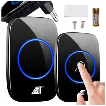 БЕСПРОВОДНОЙ ДВЕРНОЙ ЗВОНОК Водонепроницаемый, громкий, 110 дБ, радиус действия 300 м.