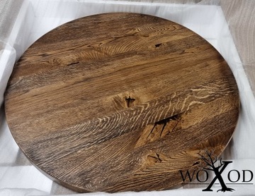 СТОЛ С КРУГЛОЙ СТОЛЕШНИЦЕЙ СТАРЫЙ МАССИВ ДУБА СТОЛ диаметром 120