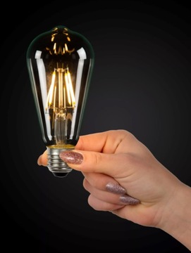 Светодиодная лампа E27 накаливания 6W Edison декоративная ST64