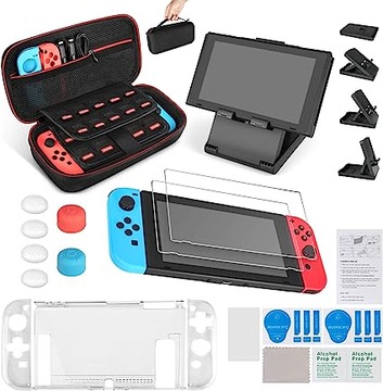 Zestaw akcesoriów Nintendo Switch pokrowiec 13w1