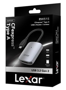 Czytnik kart CFexpress Type A USB-A USB-C Lexar RW515