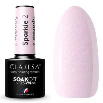 Lakier Hybrydowy Claresa Brokatowy Sparkle 2