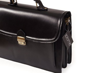 Кожаный портфель Neseser Solome Portwest и Black для документов