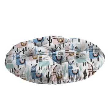 КРУГЛАЯ ПОДУШКА ДЛЯ ДЕТСКОГО САДА, ЯСЕЛЬСКОЙ, 53 СМ, УЗОРЫ