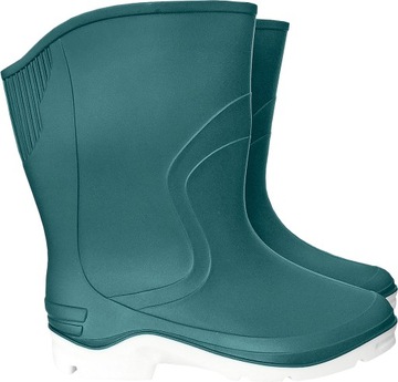 Buty damskie krótkie typu kalosz RAINBOW turkus 39