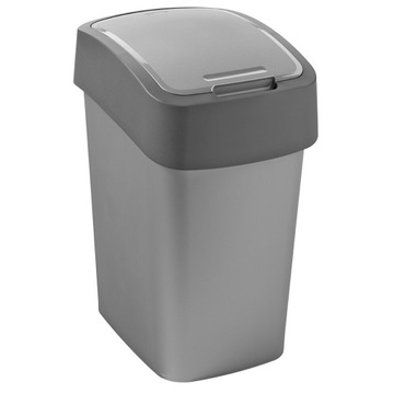 Kosz uchylny do segregacji Flip Bin 45 l srebrno-grafitowy CURVER