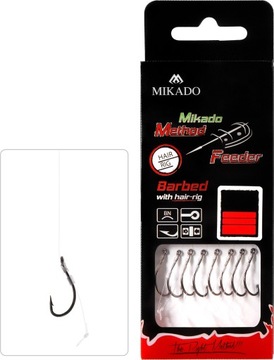 PRZYPON METHOD FEEDER Z WŁOSEM hak16 0.20mm/10cm