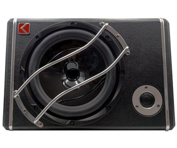 АКТИВНЫЙ САБВУФЕР 880 ВТ КОРОБКА НИЗКОЛАМПОВЫЙ ДИНАМИК 25 СМ УСИЛИТЕЛЬ + КАБЕЛИ