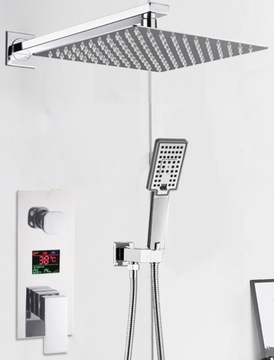KRAN BATERIA WANNOWA PRYSZNICOWA z LCD CHROM v2PRO