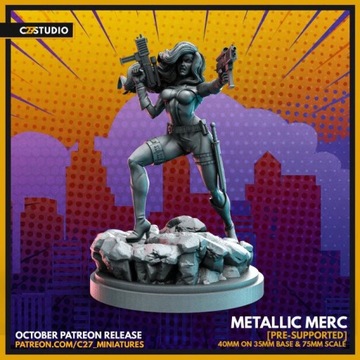 Metallic Merc matched to Marvel Crisis Protocol