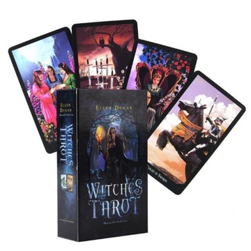 ZESTAW KLASYCZNYCH KART TAROTA WITCHES TAROT 78 KART KARTY TAROTA