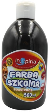 FARBA PLAKATOWA SZKOLNA W BUTELCE 500ml CZARNA