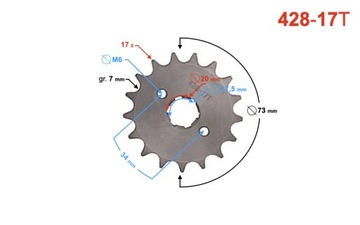ПЕРЕДНЯЯ ЗВЕЗДОЧКА 18 ЗУБЦЕВ BARTON JUNAK ROMET МОТОЦИКЛ