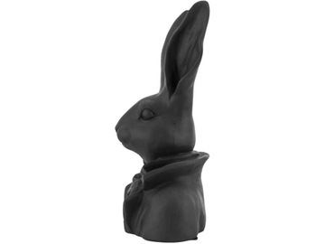 WIELKANOC Dekoracyjna Figurka KRÓLIK ZAJĄC 35 x 20 x 13 cm - CZARNY