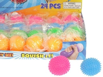 GNIOTEK PIŁKA Z WYPUSTKAMI JEŻYK ANTYSTRESOWA 1237