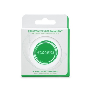 ECOCERA Prasowany puder bananowy dla cery suchej/wrażliwej