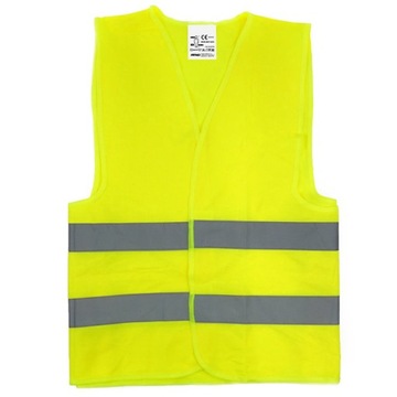 KAMIZELKA ODBLASKOWA OSTRZEGAWCZA Z CERTYFIKATEM