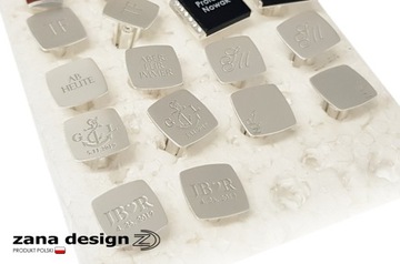 Prezent z grawerem | Spinki do mankietów | Srebro