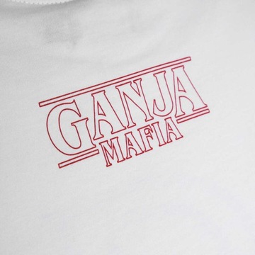 GANJA MAFIA Koszulka T-shirt Stranger Biała / XL