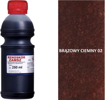 CIEMNY BRĄZ FARBA WILBRA DO ALKANTARY WELURU 250ml