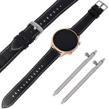 PASEK SKÓRZANY DO SAMSUNG GALAXY WATCH 4 5 ACTIVE 2 40/42/44/46/45 KOLORY