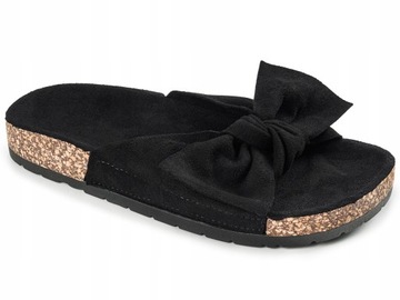 ZAMSZOWE SOLIDNE PROFILOWANE KLAPKI KOKARDA P1