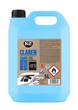 K2 CLAREN 5L Zimowy płyn do spryskiwaczy -22°C K625
