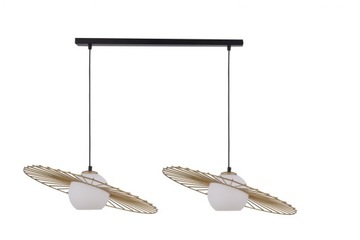 SIGMA Nowoczesna lampa LED SOL 2 CZARNY_ ZŁOTY lampa wisząca LED
