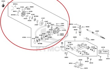 ЗАДНЯЯ РЕДУКТОР KPL Kymco MXU 300R OEM!